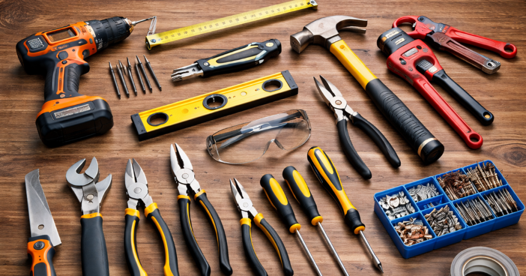 Licensed handyman handling electrical and plumbing repairs safely