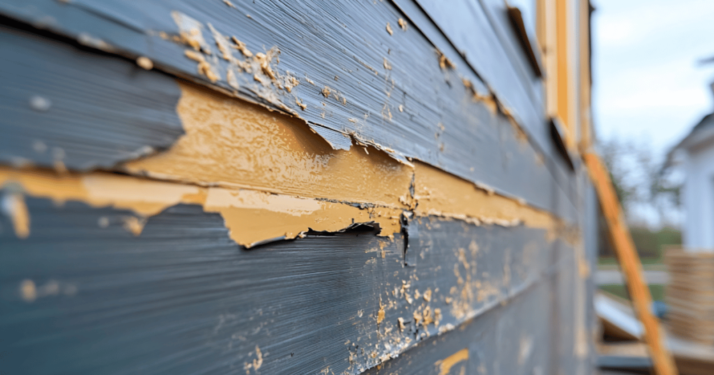 Minor exterior trim damage on a Pittsburgh home