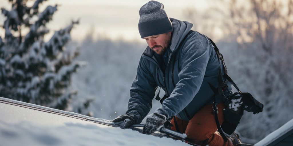 Professional handyman assisting a homeowner with post-winter repairs in Pittsburgh