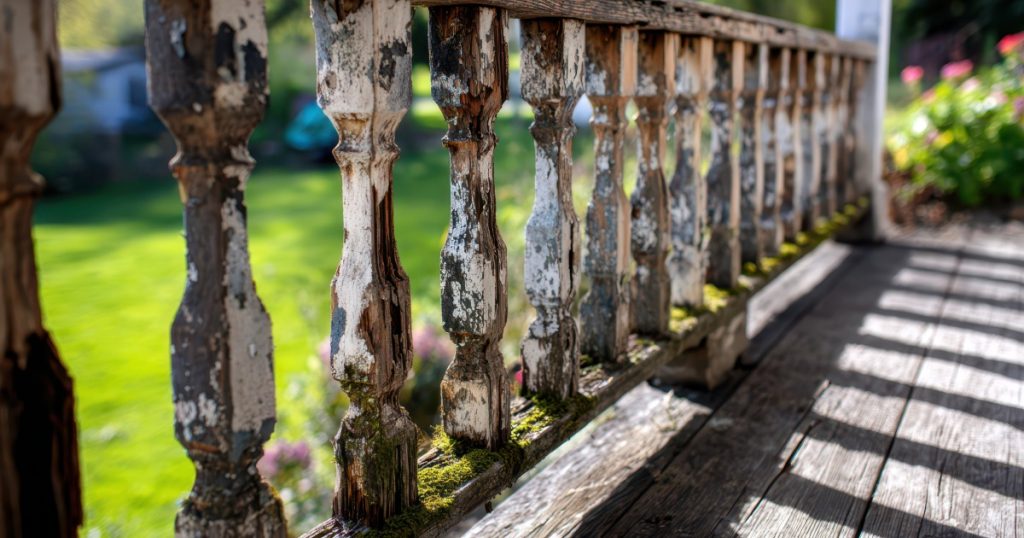 Deck railing that feels loose after winter weather in Pittsburgh