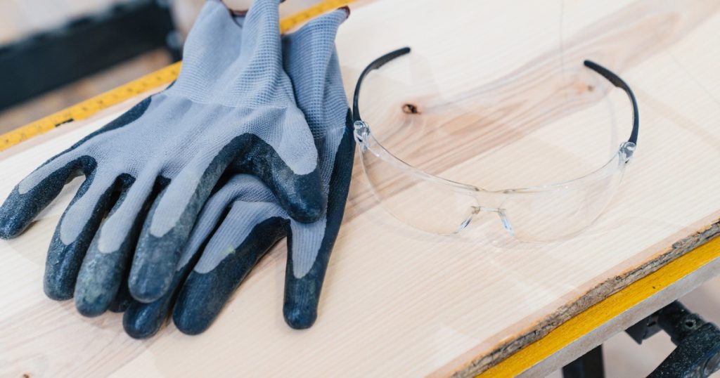 Must have work gloves and safety glasses for homeowners