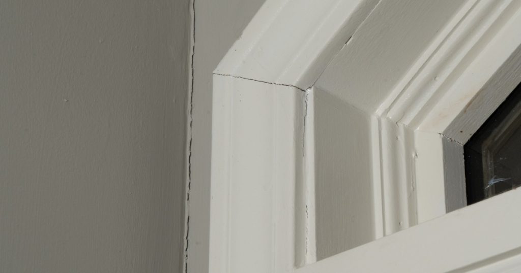 Exterior trim on a Pittsburgh home showing minor separation and wear