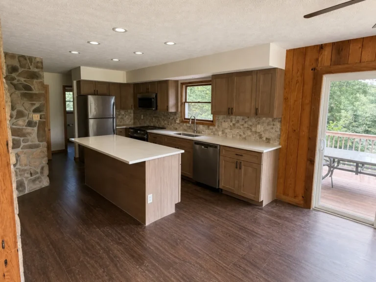 completed kitchen renovation by hammer and nails handyman
